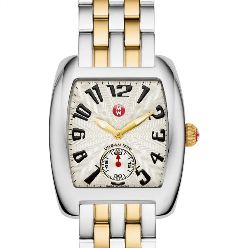 Michele watch mini urban two tone